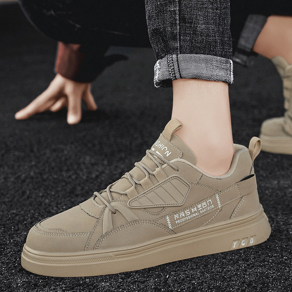 Muške jesensko-zimske cipele s vezicama i ravnim potplatom