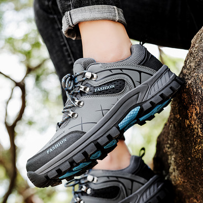 Vīriešu ziemas apavi ar uzrakstu un šņorēm jauns modelis