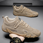 Muške cipele od eko kože sa pertlama i natpisom u više boja