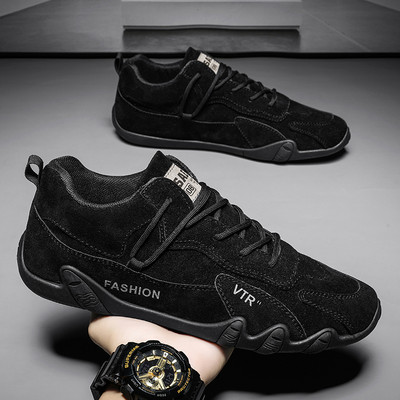 Muške cipele od eko kože sa pertlama i natpisom u više boja