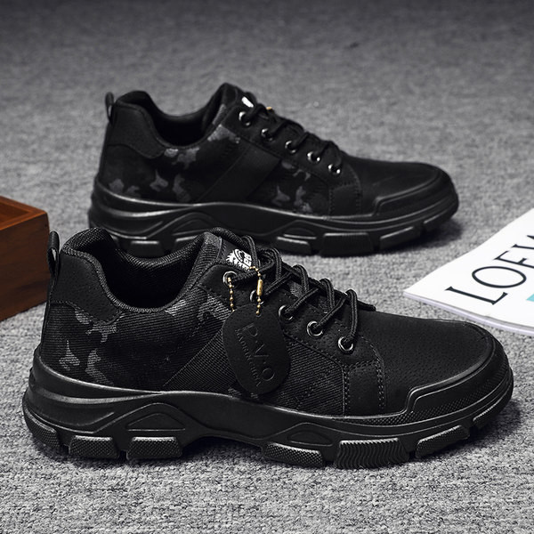 Kožne maskirne cipele na vezanje - za muškarce