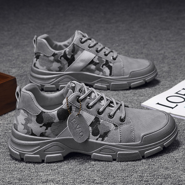 Kožne maskirne cipele na vezanje - za muškarce