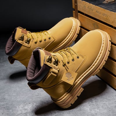 Muške zimske čizme na pertlu - dvije boje