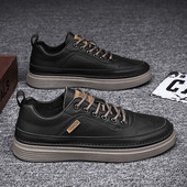 Ikdienas ādas kedas vīriešiem