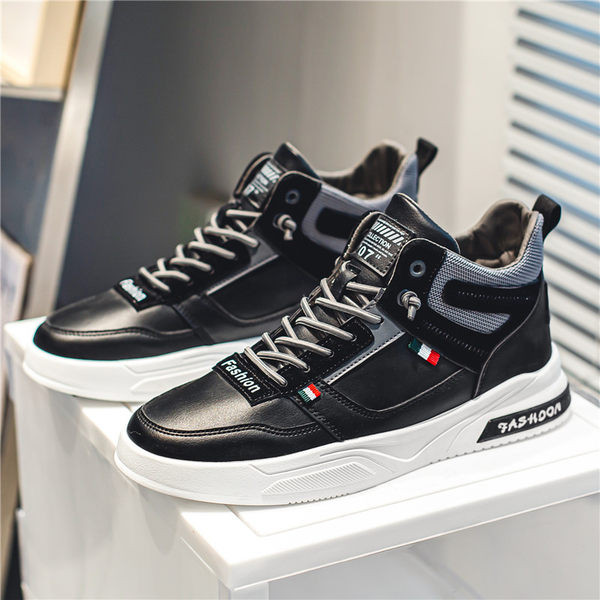 Visoke muške tenisice od eko kože - tri boje