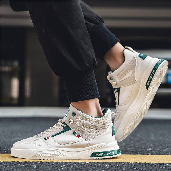 Visoke muške tenisice od eko kože - tri boje