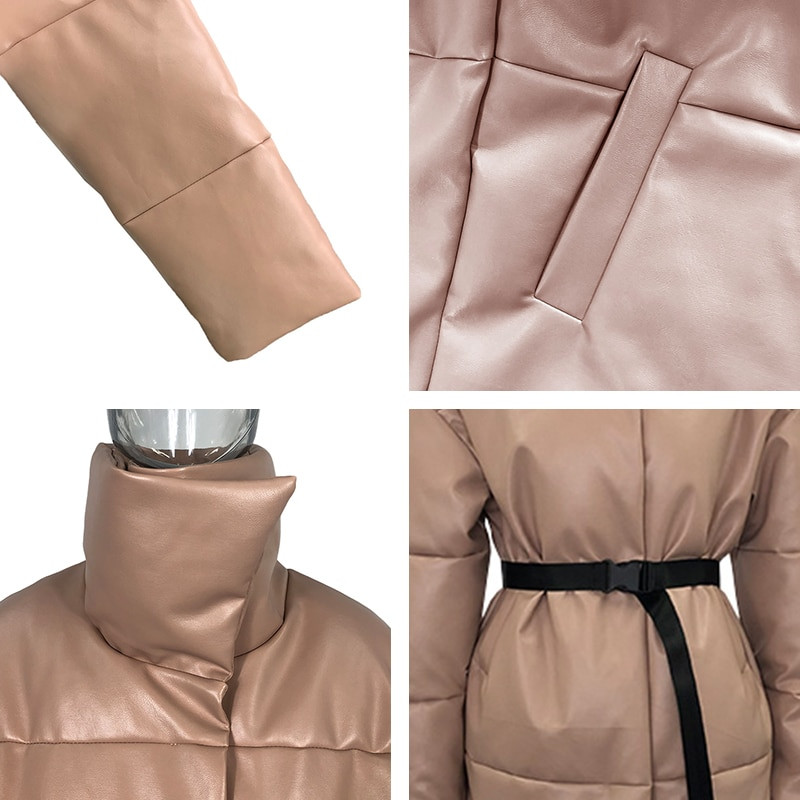 Malina talvepargid Naiste mood, sirged, lahtised mantlid, naiste elegantsed taskud, pikad puuvillased jakid, naistele, naistele JM