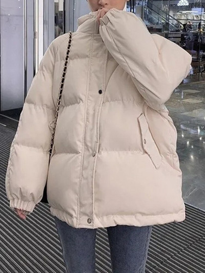 Aelegantmis Γυναικεία Παχύ Ζεστό Παλτό Πάρκα Χαλαρά Υπερμεγέθη Γυναικεία Παλτό Χειμωνιάτικο Ψωμί με κουκούλα Γυναικεία μπουφάν Parkas