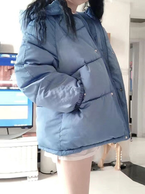 Aelegantmis Γυναικεία Παχύ Ζεστό Παλτό Πάρκα Χαλαρά Υπερμεγέθη Γυναικεία Παλτό Χειμωνιάτικο Ψωμί με κουκούλα Γυναικεία μπουφάν Parkas