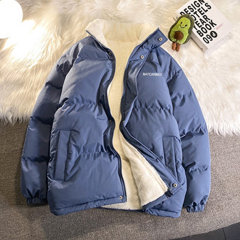 Privathinker Women Thicken Parka Stand γιακά Fleece Βαμβακερά μπουφάν με επένδυση Γράμμα Γυναικεία χοντρά χειμωνιάτικα παλτό 2022 Νέο