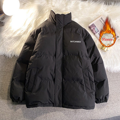 Privathinker sieviešu bieza parka apkakle, vilna, kokvilnas polsterēta jakas burtu modes sieviešu biezi ziemas mēteļi 2022. gada jaunums