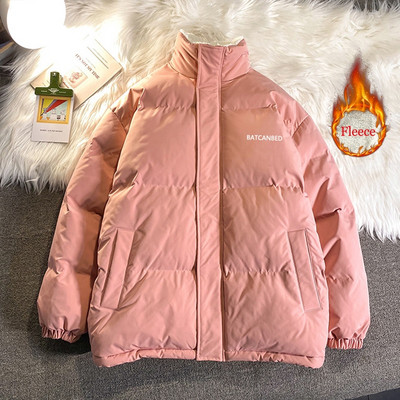 Privathinker sieviešu bieza parka apkakle, vilna, kokvilnas polsterēta jakas burtu modes sieviešu biezi ziemas mēteļi 2022. gada jaunums