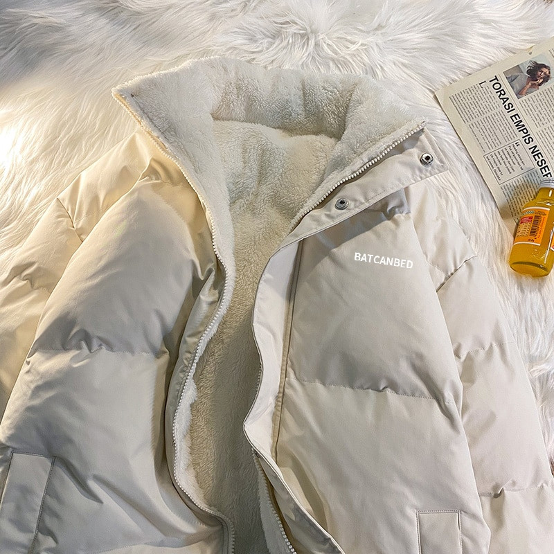 Privathinker sieviešu bieza parka apkakle, vilna, kokvilnas polsterēta jakas burtu modes sieviešu biezi ziemas mēteļi 2022. gada jaunums