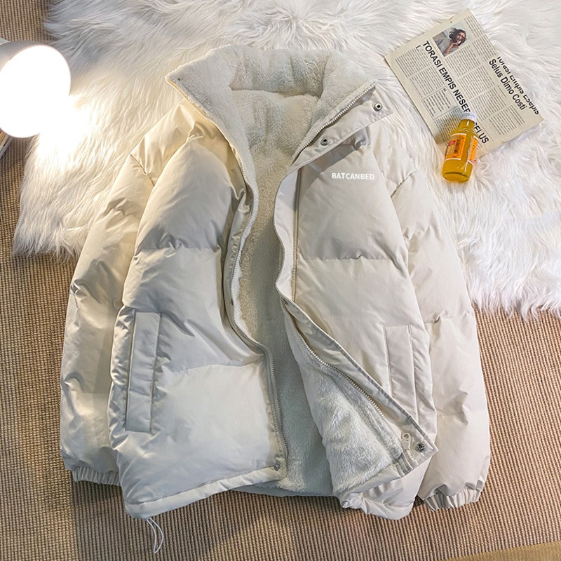 Privathinker sieviešu bieza parka apkakle, vilna, kokvilnas polsterēta jakas burtu modes sieviešu biezi ziemas mēteļi 2022. gada jaunums