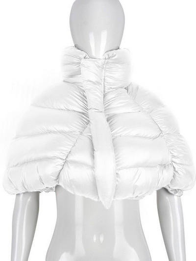 Simenual γυναικείο μπουφάν με βαμβακερή επένδυση ακανόνιστο αμάνικο Terry Mock φερμουάρ στον λαιμό Casual Streetwear Ψωμί Baddie