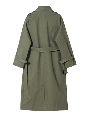 Toppies 2022 Άνοιξη Windbreaker Long Trench Coat Γυναικεία με διπλό στήθος λεπτή καμπαρντίνα Γυναικεία μόδα