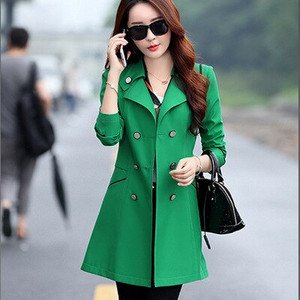 Kevad-sügis mantlid naiste õhukesed kaherealised naiste mantlid, pikad naiste tuulejoped Suured mantlid Femmino