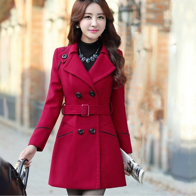 Kevad-sügis mantlid naiste õhukesed kaherealised naiste mantlid, pikad naiste tuulejoped Suured mantlid Femmino