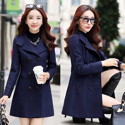 Kevad-sügis mantlid naiste õhukesed kaherealised naiste mantlid, pikad naiste tuulejoped Suured mantlid Femmino