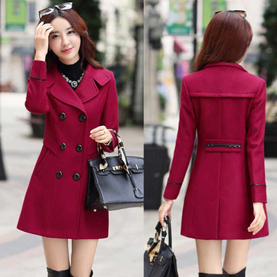 Kevad-sügis mantlid naiste õhukesed kaherealised naiste mantlid, pikad naiste tuulejoped Suured mantlid Femmino