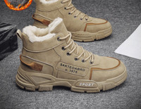 Χειμερινά ανδρικά παπούτσια με πουπουλένια φόδρα