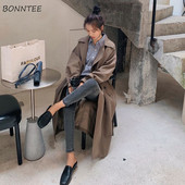 Y2k Trench Sievietēm — Pavasara mode, brīvā laika pavadīšana, elegants temperaments, darba apģērbs, estētisks retro elegants tunikas apģērbs Populārs Mujer