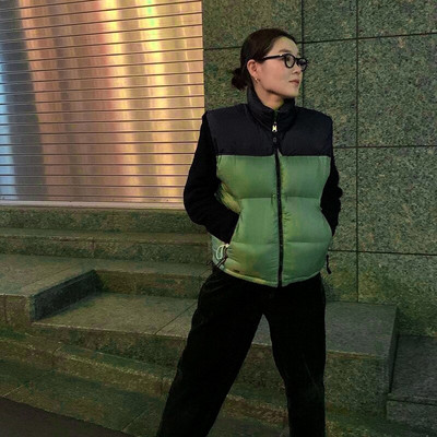 Zimski prsluk Kaputi za žene Deblje Tople jakne bez rukava 2022. Modni patchwork pamučni podstavljeni prsluk Vintage Outerwer