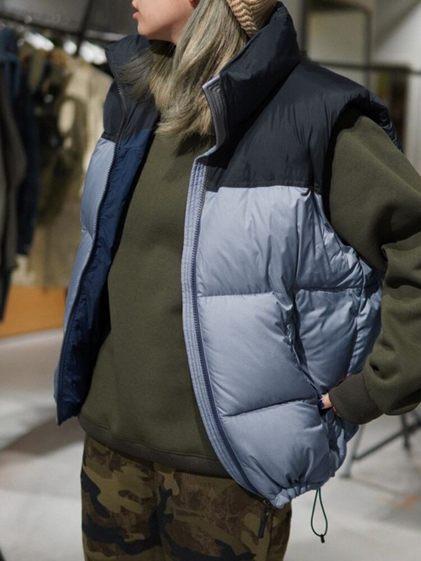 Zimski prsluk Kaputi za žene Deblje Tople jakne bez rukava 2022. Modni patchwork pamučni podstavljeni prsluk Vintage Outerwer