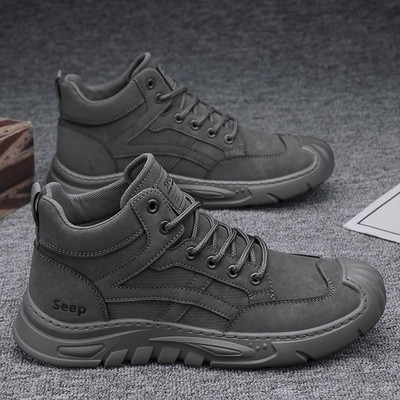 Ανδρικά παπούτσια φθινοπώρου-χειμώνα από οικολογικό δέρμα