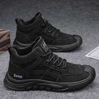 Ανδρικά παπούτσια φθινοπώρου-χειμώνα από οικολογικό δέρμα