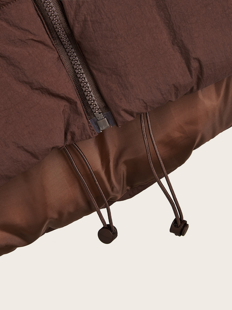 Sieviešu pufīga veste ar rāvējslēdzēju stāvoša apkakle Bez piedurknēm, liela izmēra viegla, polsterēta, apgriezta, stepēta veste, silta ziemas mēteļa jaka