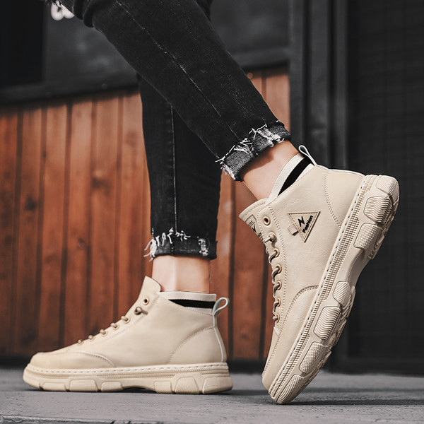 Ανδρικά χειμωνιάτικα μποτάκια με φόδρα και κορδόνια