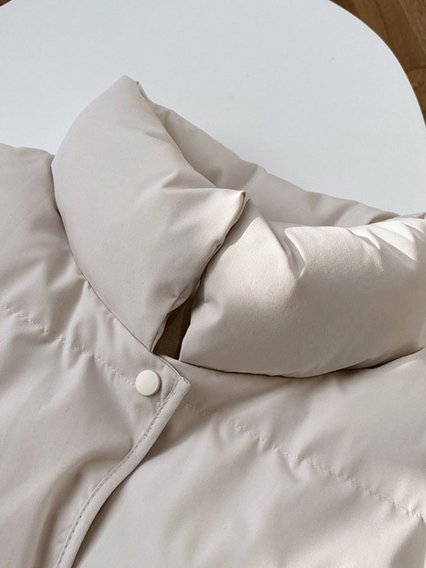 SHENGPALAE Fashion Contton Γιλέκο Γυναικείο Φθινόπωρο 2022 Νέος γιακάς Μονόστηθος Αμάνικο Φαρδύ μονόχρωμο γιλέκο