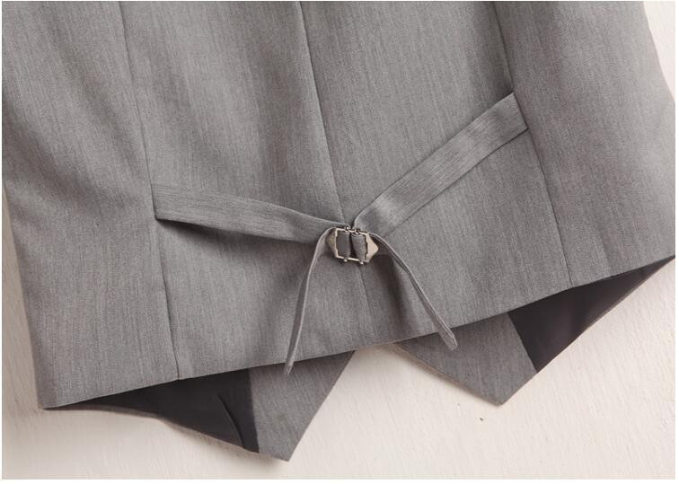 #0712 Καλοκαιρινό γιλέκο με V λαιμόκοψη Γυναικείο Λεπτό φαρδύ γιλέκο Αμάνικο μπλέιζερ μονόστηθο Γυναικείο λεπτό κοντό γιλέκο Femme Λεπτά κουμπιά