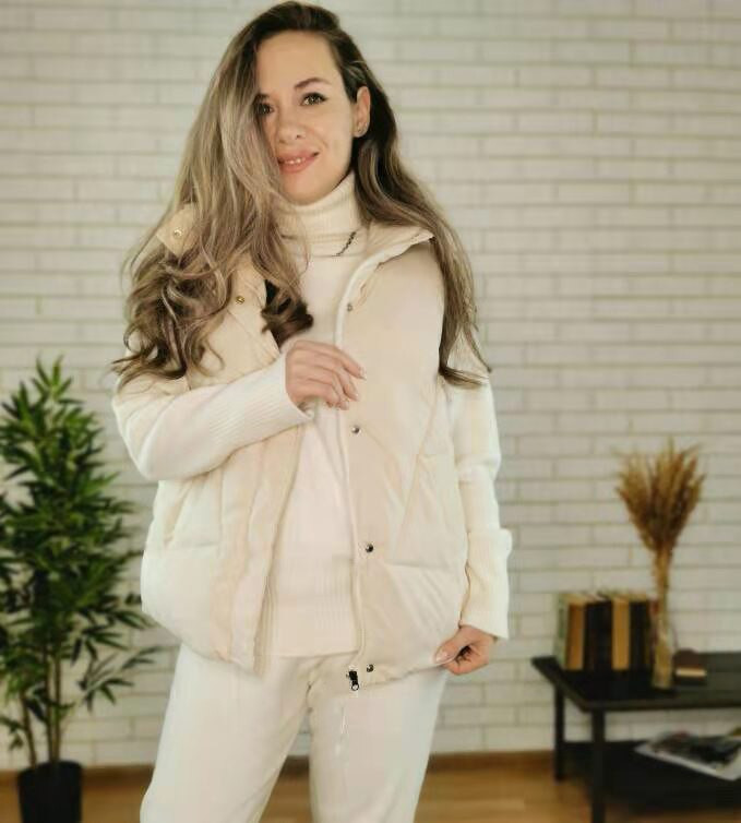 Πλούσιο μέγεθος Winter Down Puffer Γυναικείο γιλέκο Casual Αμάνικο μπουφάν παντός τύπου Χειμερινό μακρύ σώμα ζεστό γιλέκο Χειμερινό αμάνικο