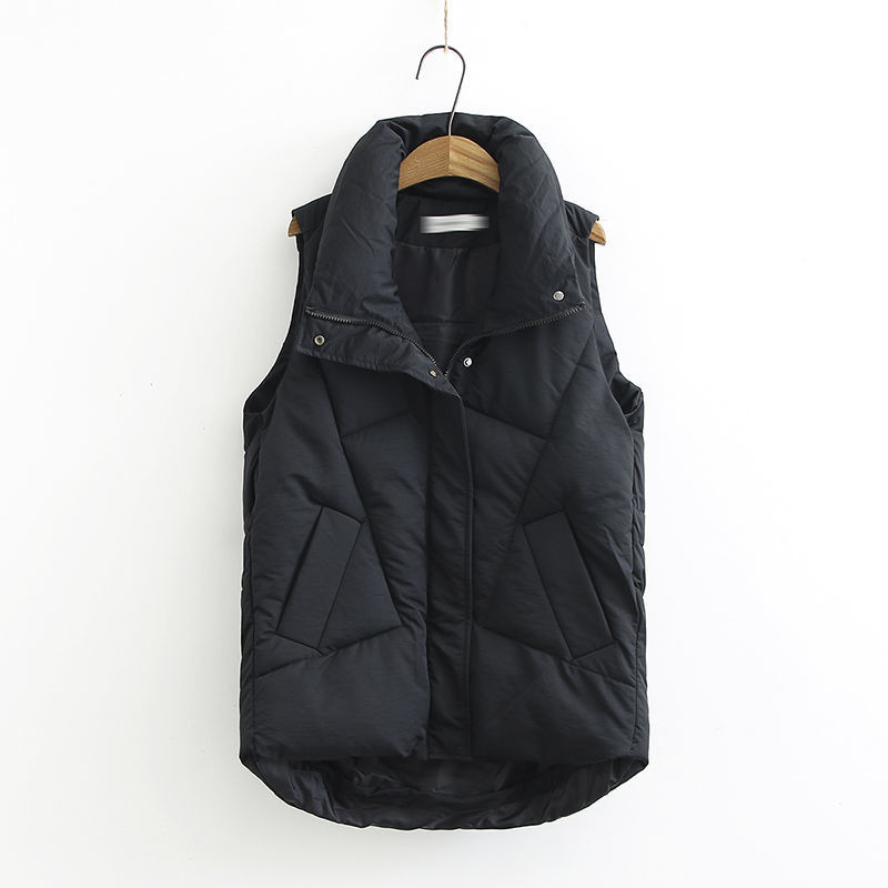 Πλούσιο μέγεθος Winter Down Puffer Γυναικείο γιλέκο Casual Αμάνικο μπουφάν παντός τύπου Χειμερινό μακρύ σώμα ζεστό γιλέκο Χειμερινό αμάνικο