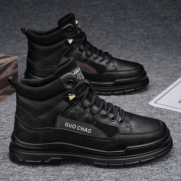 Αδιάβροχες χειμερινές μπότες για άνδρες με κορδόνια