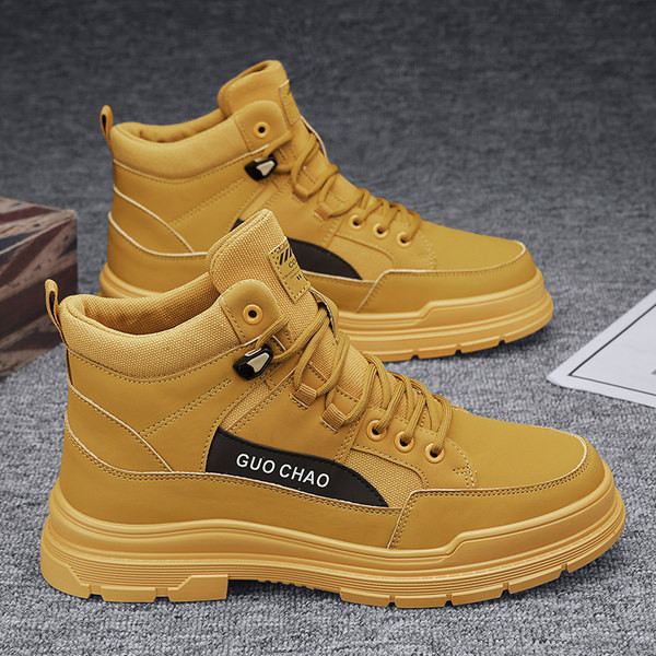 Αδιάβροχες χειμερινές μπότες για άνδρες με κορδόνια