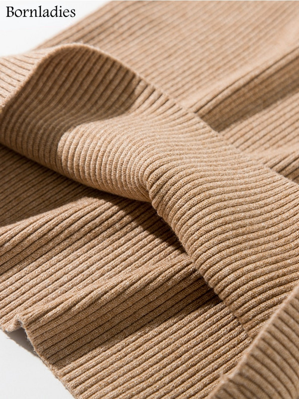 Bornladies 2022 Basic sieviešu džemperi ar apkakli Rudens ziemas topi, sieviešu džemperi, trikotāžas džemperis, mīksts, silts džemperis