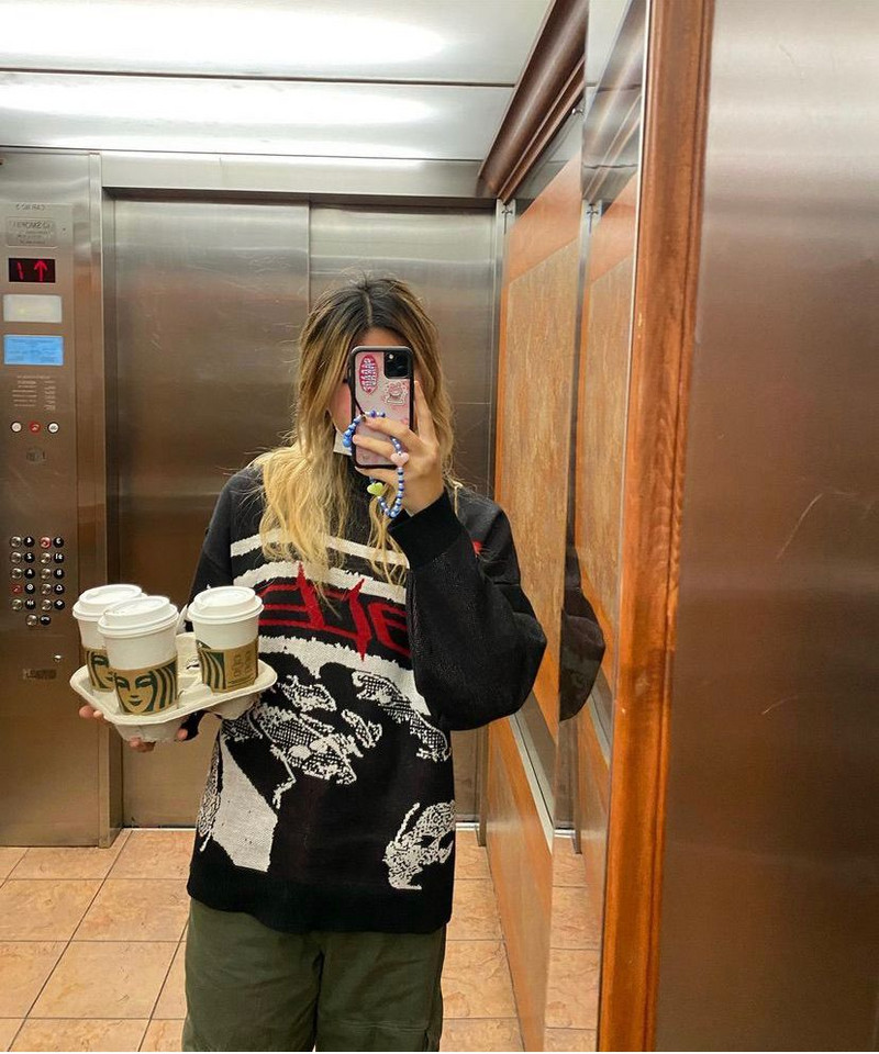 Ανδρικά πουλόβερ Πουλόβερ Δημιουργικές ρίγες Γυναικεία πλεκτά Streetwear Maiden Oversized Harajuku O Neck Knitwear Ανδρικά ρούχα