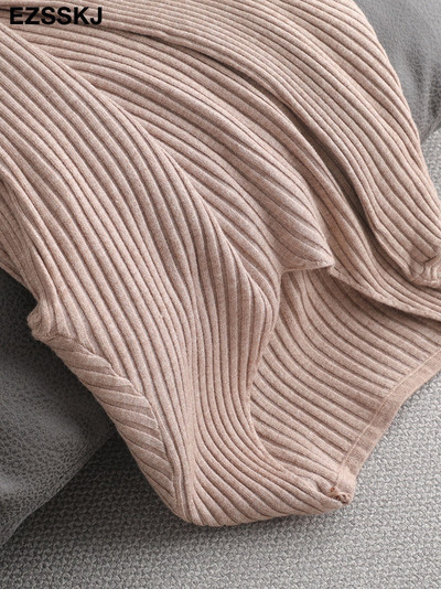 2022 βασικό χειμερινό πουλόβερ φθινοπωρινό χειμερινό πουλόβερ Γυναικείο πλεκτό πουλόβερ λεπτό μακρυμάνικο πουλόβερ badycon φθηνό