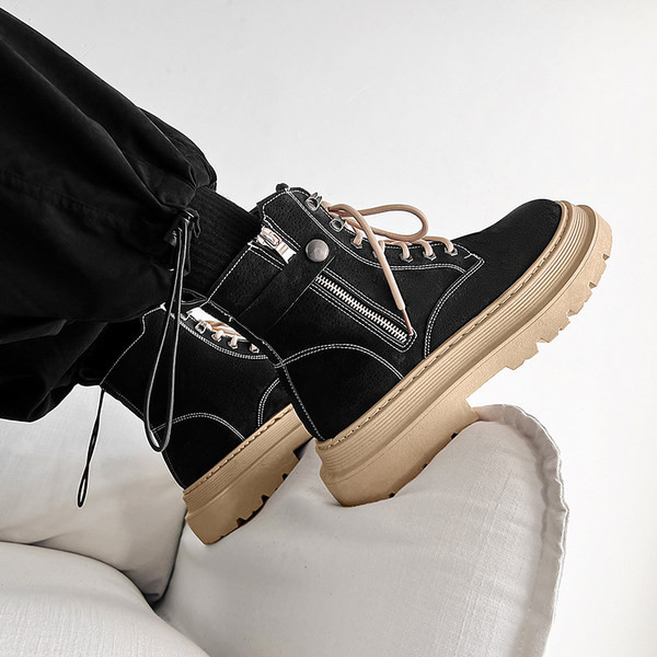 Χειμερινές χοντροκομμένες ανδρικές μπότες