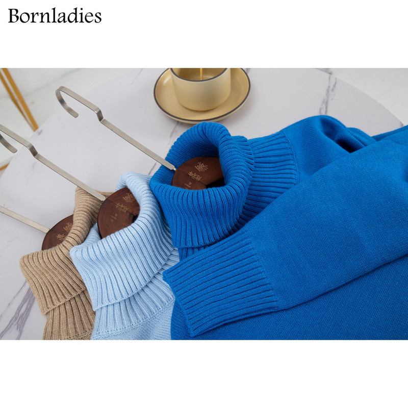 Bornladies sieviešu džemperis ar bruņurupuču apkakli