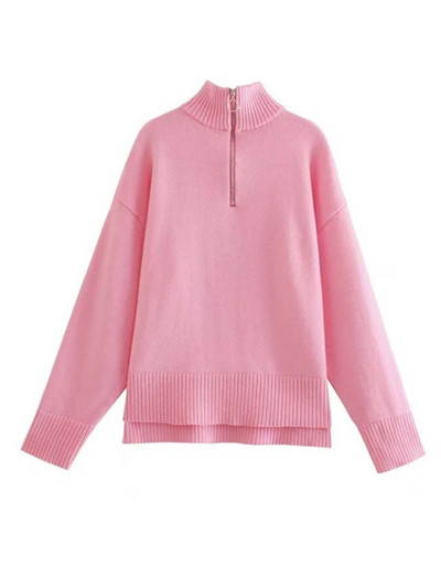 Klkxmyt sieviešu džemperis, 2022. gada modes svītrains, brīvs rāvējslēdzējs, adāms džemperis Vintage ar garām piedurknēm, asimetrijas sieviešu džemperi