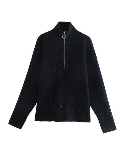 Klkxmyt sieviešu džemperis, 2022. gada modes svītrains, brīvs rāvējslēdzējs, adāms džemperis Vintage ar garām piedurknēm, asimetrijas sieviešu džemperi