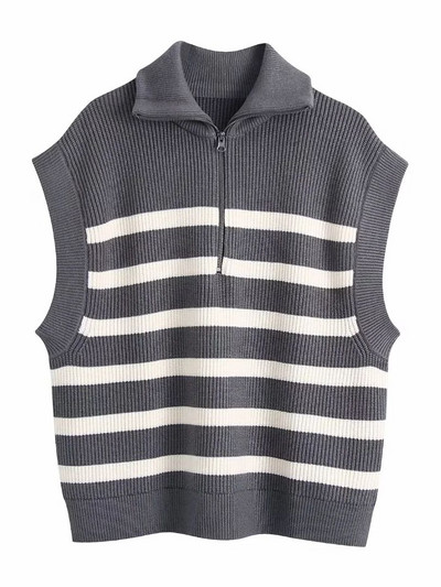 Klkxmyt sieviešu džemperis, 2022. gada modes svītrains, brīvs rāvējslēdzējs, adāms džemperis Vintage ar garām piedurknēm, asimetrijas sieviešu džemperi