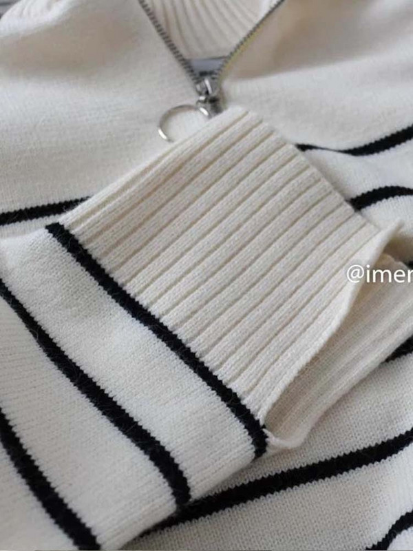 Klkxmyt sieviešu džemperis, 2022. gada modes svītrains, brīvs rāvējslēdzējs, adāms džemperis Vintage ar garām piedurknēm, asimetrijas sieviešu džemperi