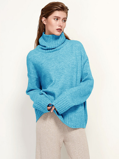 Aachoae rudens ziemas sieviešu trikotāžas vilnas džemperi ar bruņurupuci