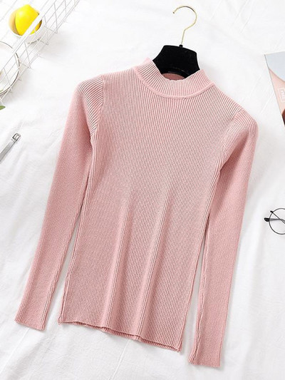 JMPRS Φθινοπωρινό πουλόβερ Γυναικείο πουλόβερ Μόδα Πλεκτό Γυναικείο πουλόβερ Πλεκτό Γυναικείο πουλόβερ μακρυμάνικο Χειμερινό Μαύρο Απαλό Ελαστικό Μπλούζα