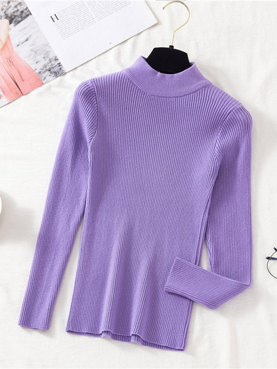 JMPRS Φθινοπωρινό πουλόβερ Γυναικείο πουλόβερ Μόδα Πλεκτό Γυναικείο πουλόβερ Πλεκτό Γυναικείο πουλόβερ μακρυμάνικο Χειμερινό Μαύρο Απαλό Ελαστικό Μπλούζα